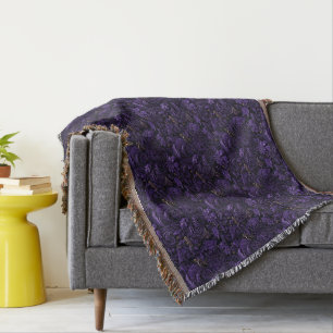 Rococo Realms : Couverture violet foncé et or