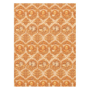 Rococo Revival Damask Nature Pattern Tablecloth