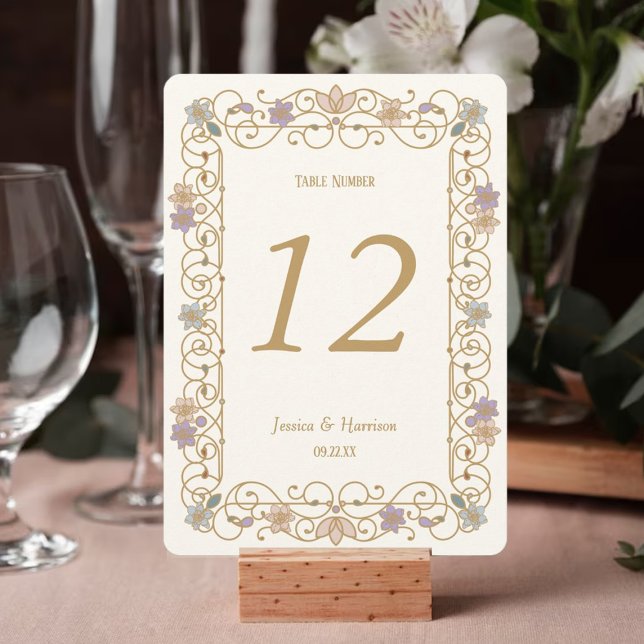 Rococo Revival Elegant Vintage Floral Wedding Invitation (Creator Uploaded)