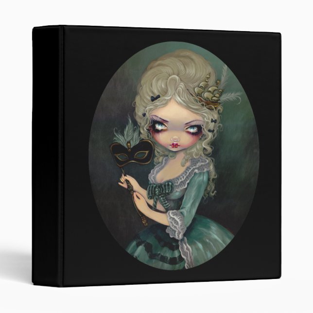 Rococos Antoinette de CLASSEUR de mascarade de (Devant/Côté)