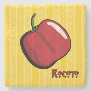 Rocoto Chili Pepper Stone Coaster