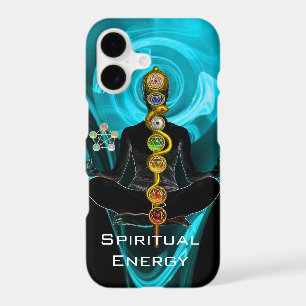 ROD ASCLEPIUS,7 CHAKRAS YOGA LOTUS POSE Bleu
