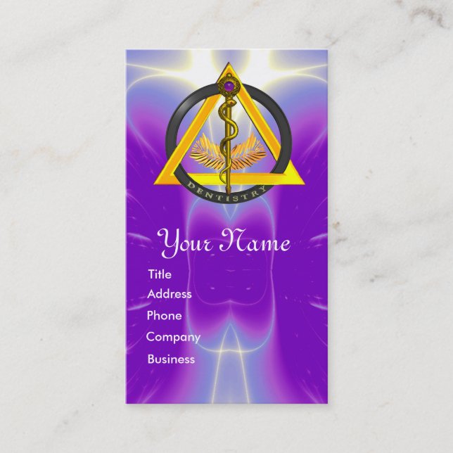 ROD ASCLEPIUS DENTISTRY DENTIST APPOINTMENT Purple (Front)
