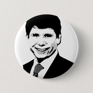 Rod Blagojevich Gear 2 Inch Round Button