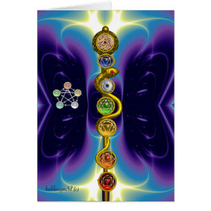 ROD OF ASCLEPIUS 7 CHAKRAS,YOGA ,SPIRITUAL ENERGY
