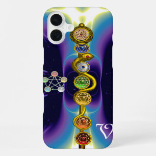 ROD OF ASCLEPIUS 7 CHAKRAS,YOGA ,SPIRITUAL ENERGY iPhone 16 PLUS CASE