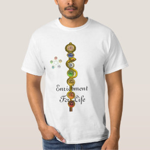 ROD OF ASCLEPIUS 7 CHAKRAS ,YOGA ,SPIRITUAL ENERGY T-Shirt