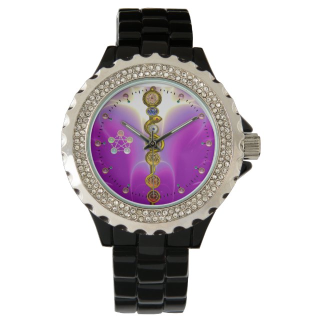 ROD OF ASCLEPIUS 7 CHAKRAS,YOGA ,SPIRITUAL ENERGY WATCH (Front)