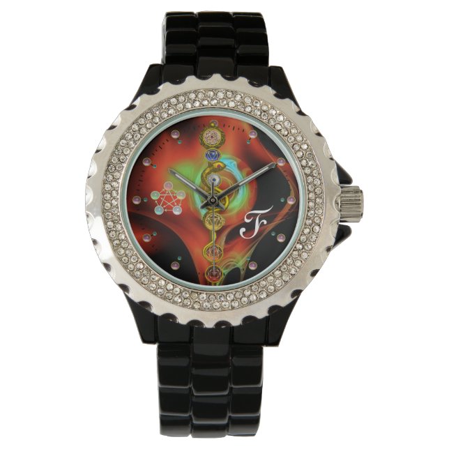 ROD OF ASCLEPIUS 7 CHAKRAS,YOGA ,SPIRITUAL ENERGY WATCH (Front)