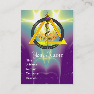 ROD OF ASCLEPIUS DENTIST DENTISTRY APPOINTMENT CARD