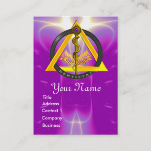 ROD OF ASCLEPIUS DENTIST DENTISTRY APPOINTMENT CARD