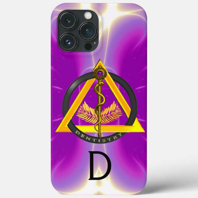 ROD OF ASCLEPIUS DENTIST DENTISTRY MONOGRAM  Case-Mate iPhone CASE (Back)
