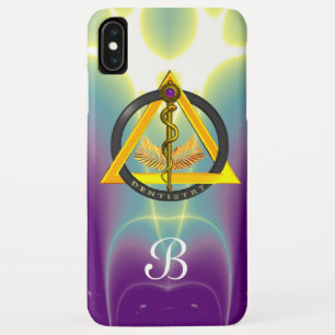 ROD OF ASCLEPIUS DENTIST DENTISTRY MONOGRAM iPhone XS MAX CASE