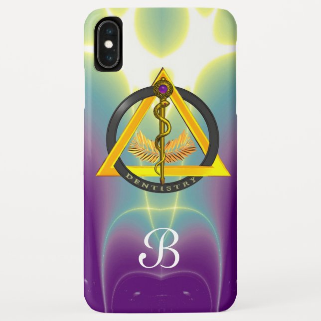 ROD OF ASCLEPIUS DENTIST DENTISTRY MONOGRAM Case-Mate iPhone CASE (Back)