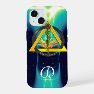 ROD OF ASCLEPIUS DENTIST DENTISTRY MONOGRAM iPhone 15 CASE