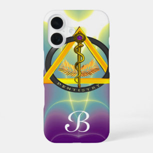ROD OF ASCLEPIUS DENTIST DENTISTRY MONOGRAM iPhone 16 CASE