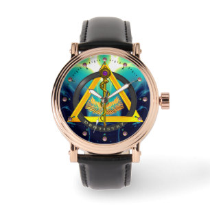 ROD OF ASCLEPIUS DENTIST DENTISTRY SYMBOL, Teal Watch