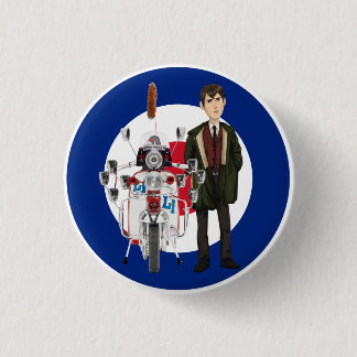 Rod the Mod & Scooter 1 Inch Round Button