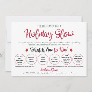 Rodan and Fields Christmas Scratch Off Cards