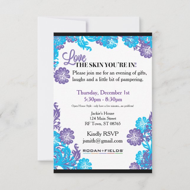 Rodan + Fields Invitation Template (Front)