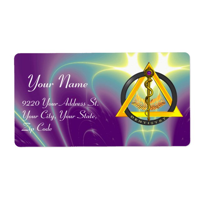 RODE DU SYMBOLE DE DENTISSE DENTISTE ASCLEPIUS Pou (Devant)