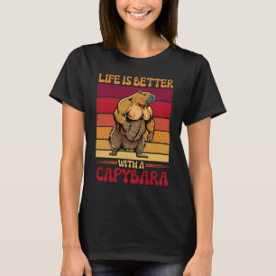 Rodent  Bodybuilder  With A Capybara T-Shirt