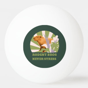Rodent Bros Never Stress Capybara Ping Pong Ball