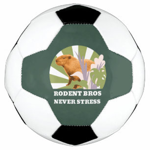 Rodent Bros Never Stress Capybara Soccer Ball