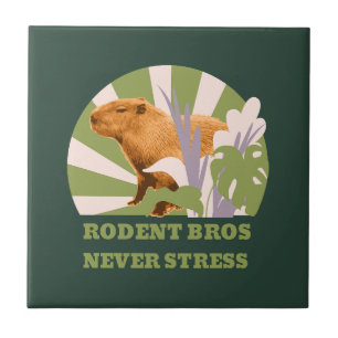 Rodent Bros Never Stress Capybara Tile