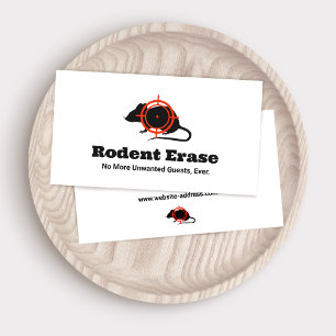 Rodent Control Mouse Exterminator Business Card