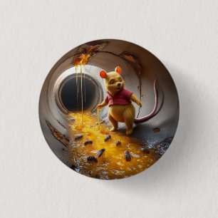 Rodentophobia Winnie the Pooh 2 1 Inch Round Button