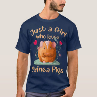 Rodents Guinea Pig Wheek Wheekls Skinny Pig Cavies T-Shirt