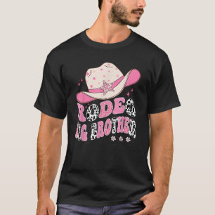 Rodeo Big Brother Pink CowGirl 1St Birthday Family T-Shirt