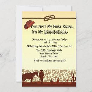 Rodeo Birthday Invitation