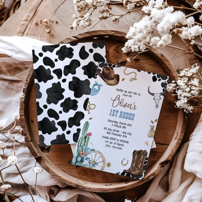 Rodeo birthday invitation postcard (Creator Uploaded)