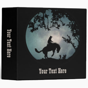 Rodeo Bucking Horse and Cowboy Binder