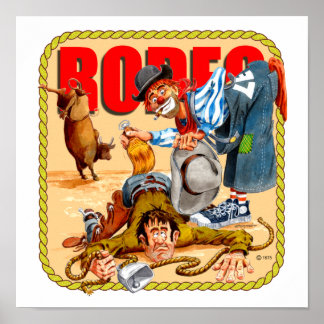 Rodeo Clown Print