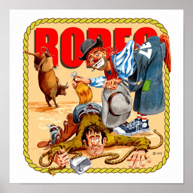 Rodeo Clown Print (Front)