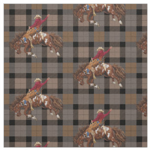 Rodeo Cowboy-Bronco Busting Western Fabric