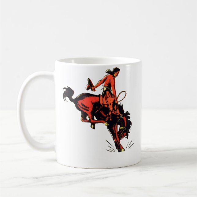 Rodeo Cowboy Coffee Mug (Left)