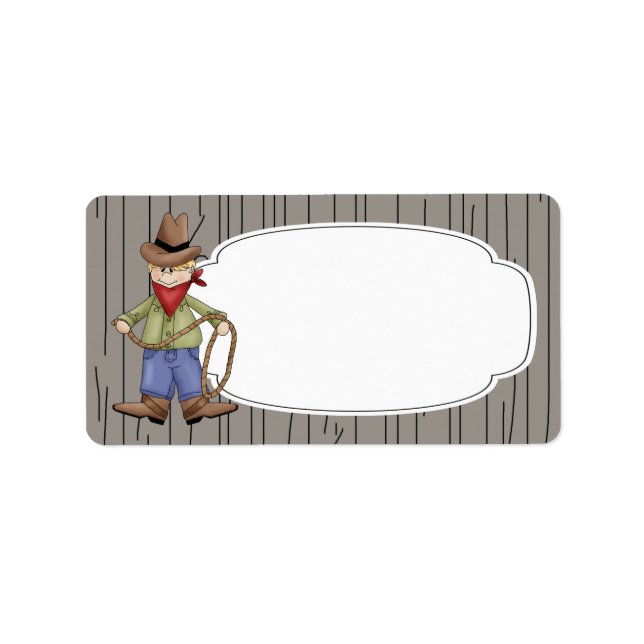 Rodeo Cowboy Label (Front)