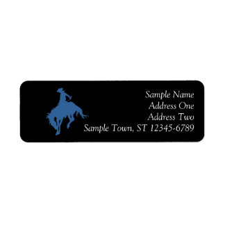 Rodeo Cowboy Return Address Label
