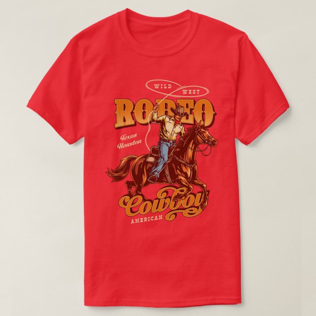 Rodeo Cowboy T-Shirt (Design Front)