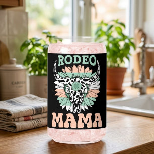 Rodeo Cowgirl Mama   Western Mother’s Day Unique Can Glass