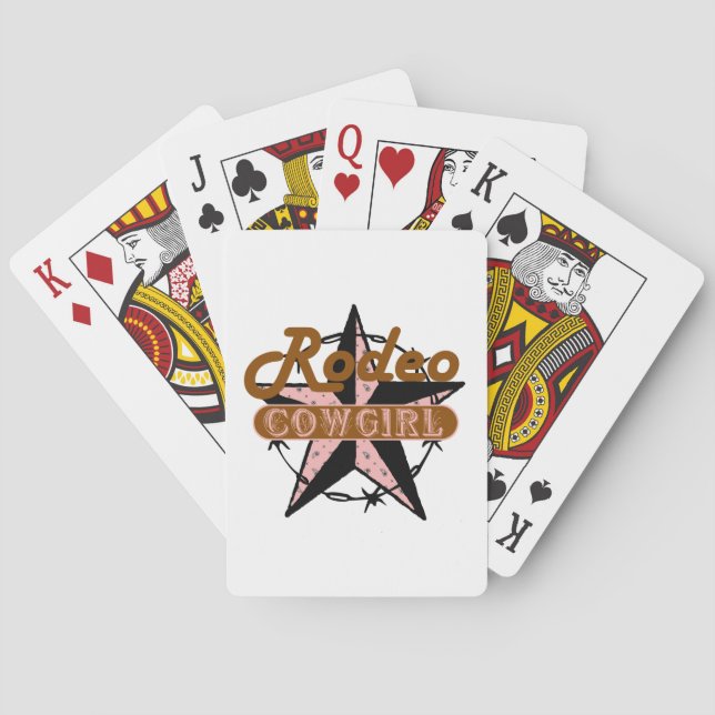 Rodeo Cowgirl Playing Cards (Back)