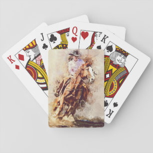 Rodeo Girl Playing Cards