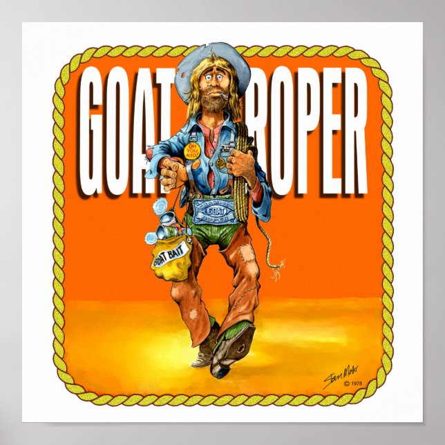 Rodeo Goat Roper Poster (Front)