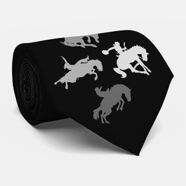 Rodeo Horses | Black Tie (Rolled)