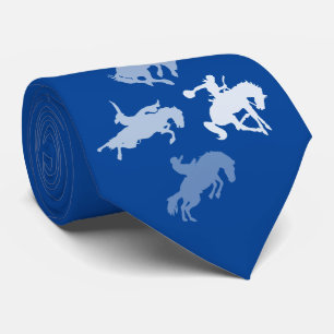 Rodeo Horses   Deep Blue Tie