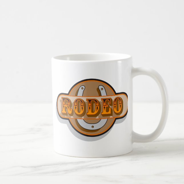 Rodeo Horseshoe Coffee Mug (Right)